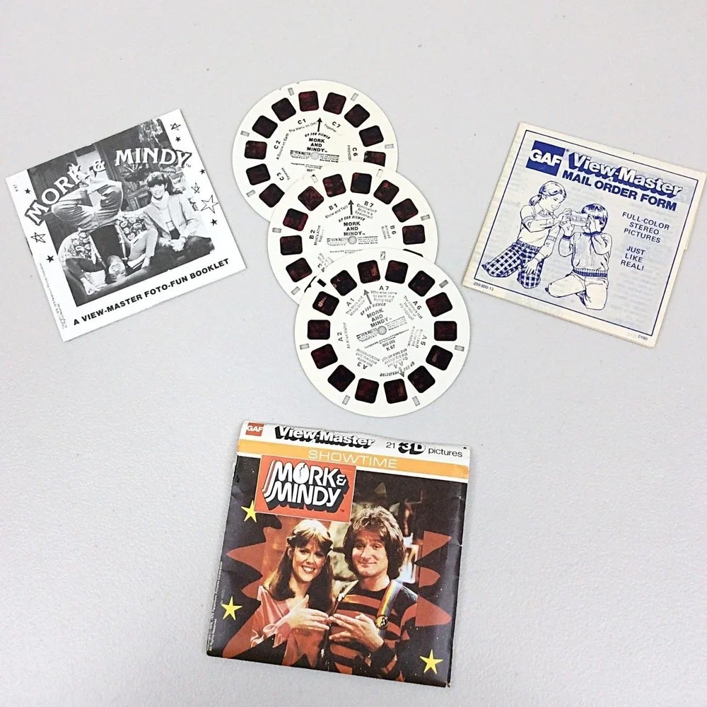 Vintage 1979 GAF View Master Mork & Mindy 3 Reel Set K67